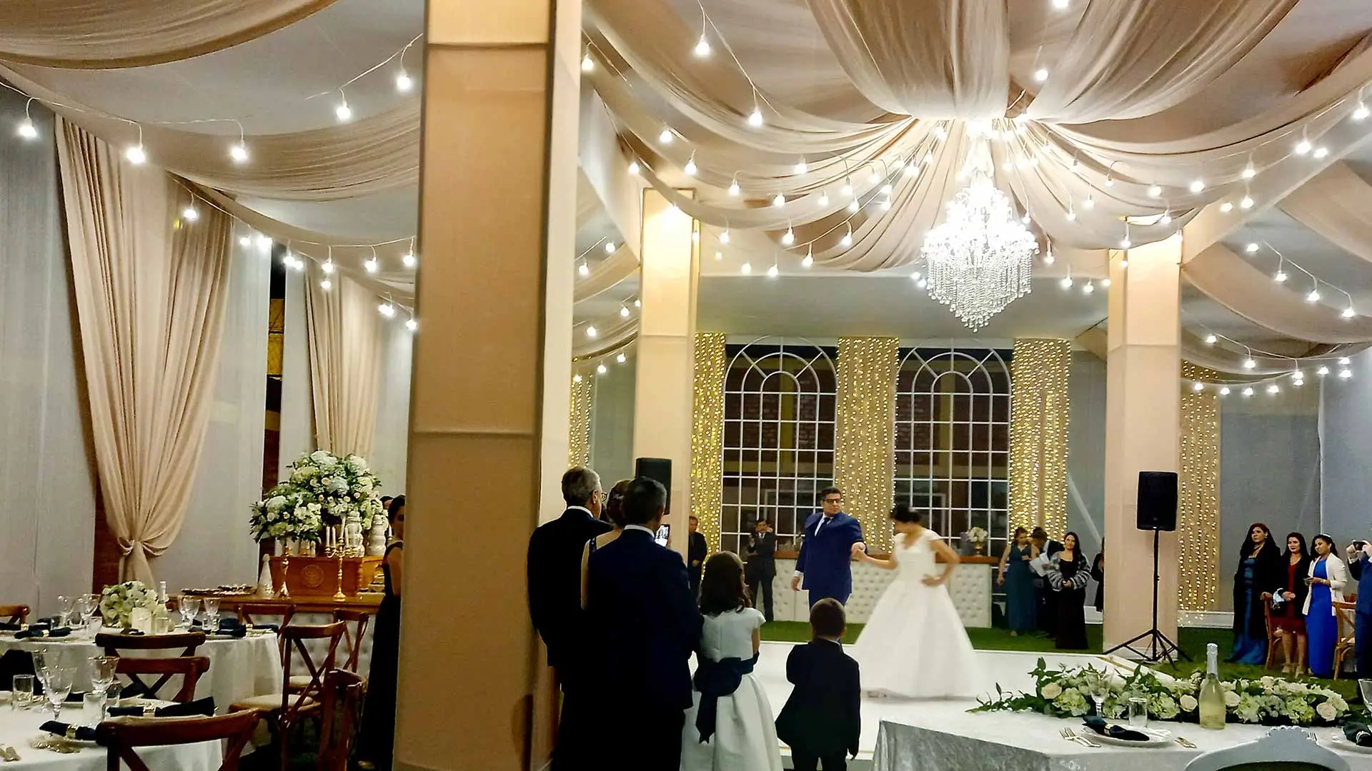 Celebración preparada en la hacienda